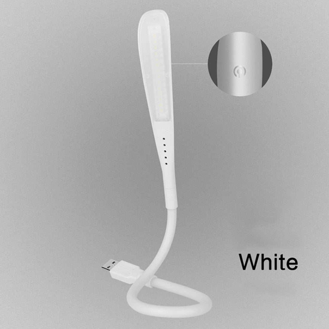 Mini Portable Laptops USB LED Light Touch Sensor Dimmable Table Desk Lamp for Power Bank Camping PC Laptops Book Night Lighting