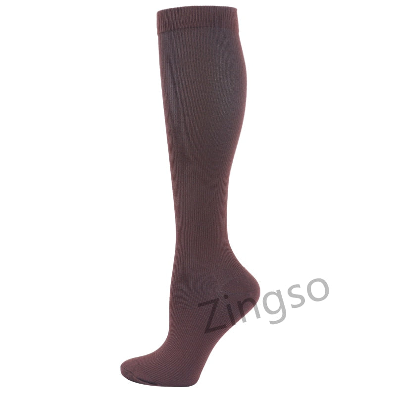 Copper Compression Socks Men Women Anti Fatigue Pain Relief Knee High Stockings 20-30 mmHg for Running Athletic Pregnancy XXL