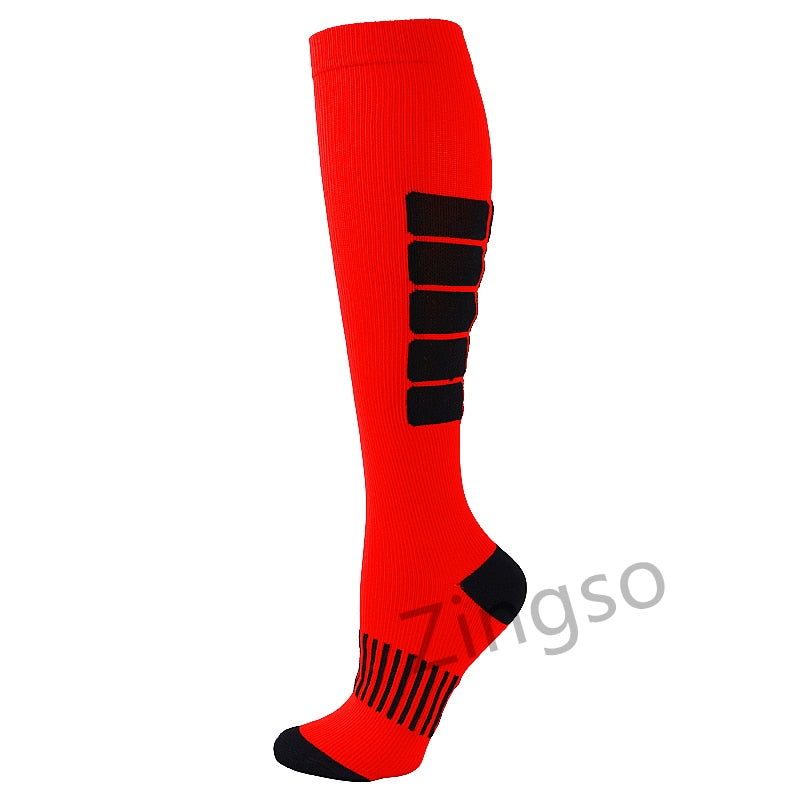 Copper Compression Socks Men Women Anti Fatigue Pain Relief Knee High Stockings 20-30 mmHg for Running Athletic Pregnancy XXL