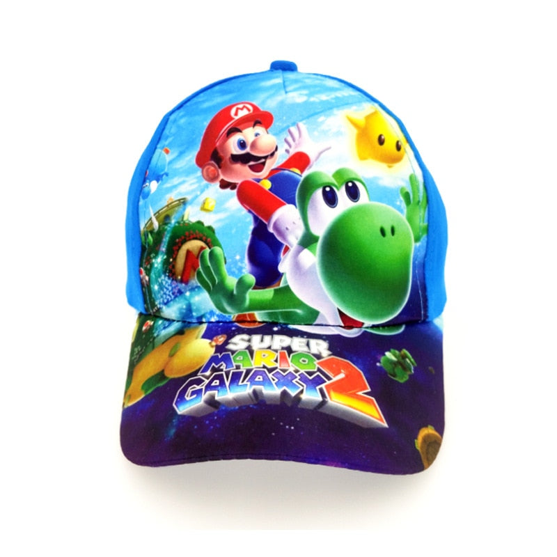 Classic Super Mario Baseball Cap Cartoon Anime Game Character Embroidery Logo Cap Cosplay Halloween Christmas Birthday Gift