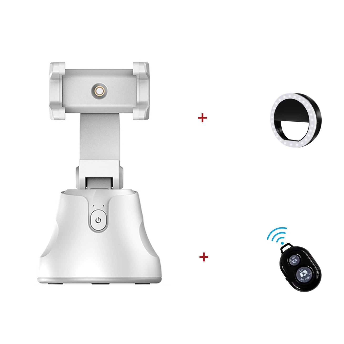 Portable All-in-one Auto Smart Shooting Selfie Stick , 360 Rotation Auto Face Tracking Object Tracking vlog Camera Phone Holder