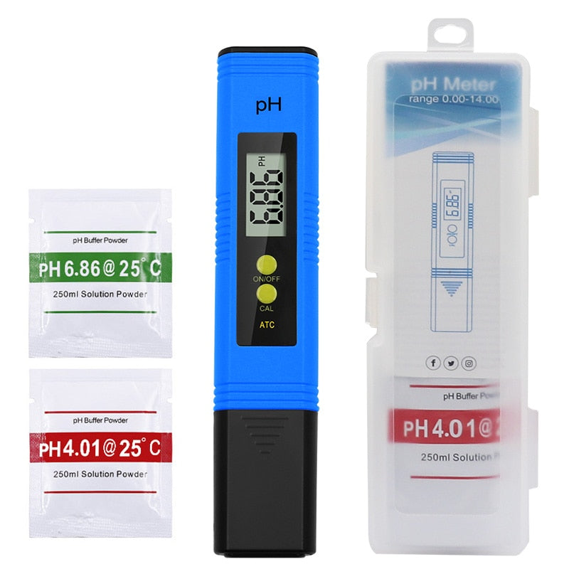 PH Meter 0.01 High Precision for Water Quality Tester with 0-14 Measurement Range Suitable Aquarium Swimming Pool