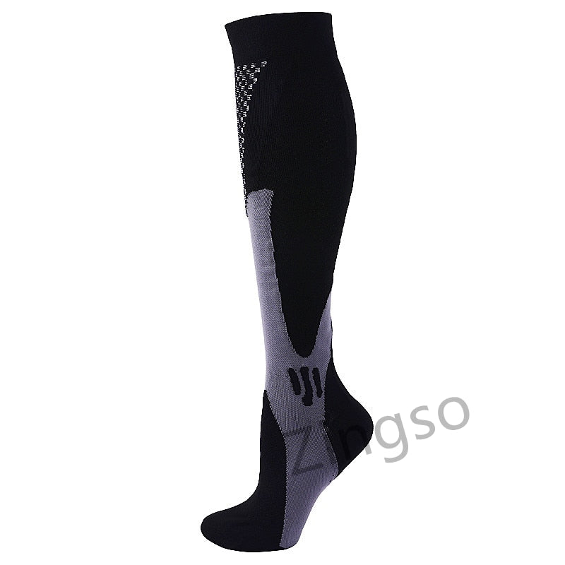 Copper Compression Socks Men Women Anti Fatigue Pain Relief Knee High Stockings 20-30 mmHg for Running Athletic Pregnancy XXL