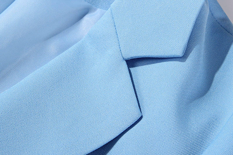 Light Blue Workplace Slim Suit
