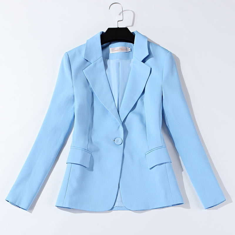 Light Blue Workplace Slim Suit