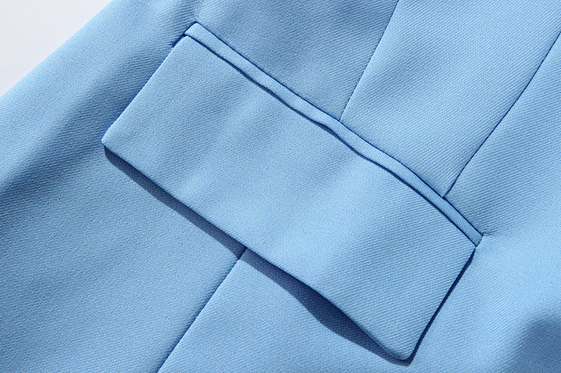 Light Blue Workplace Slim Suit