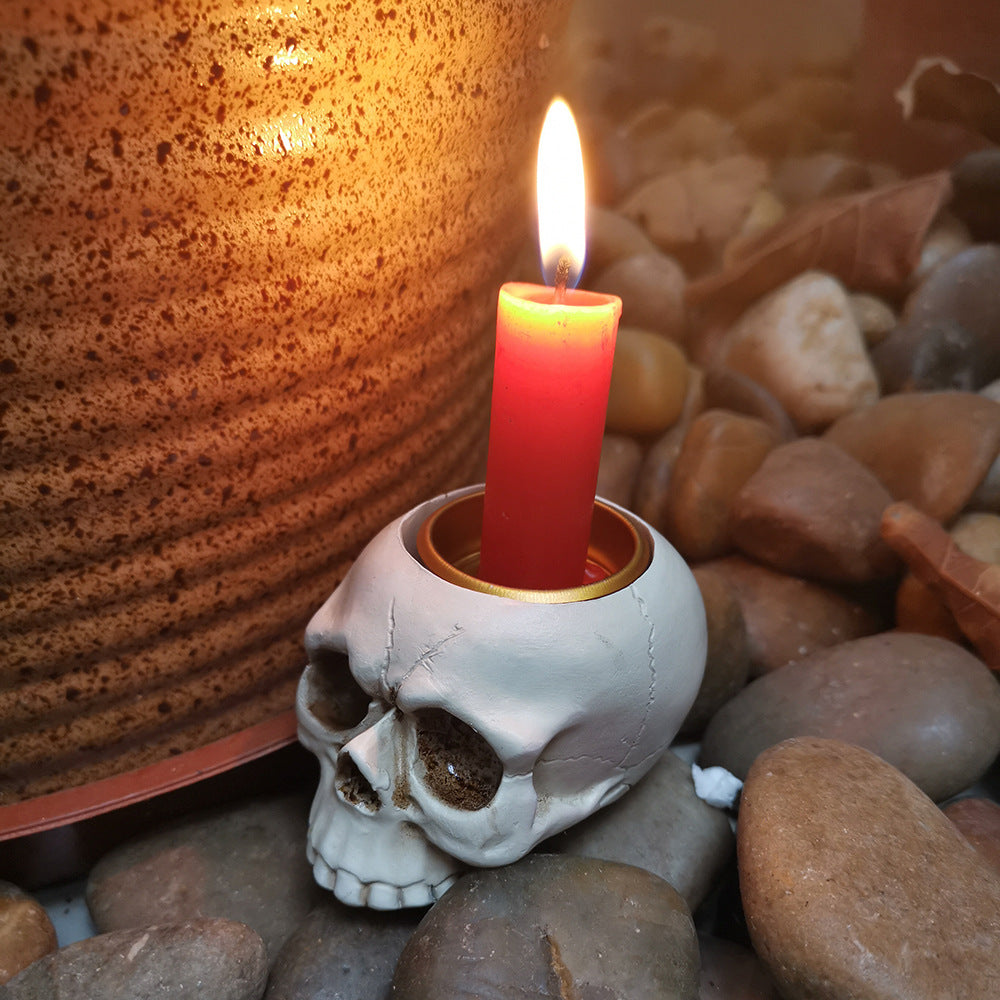 Creative resin horror tabletop candlestick