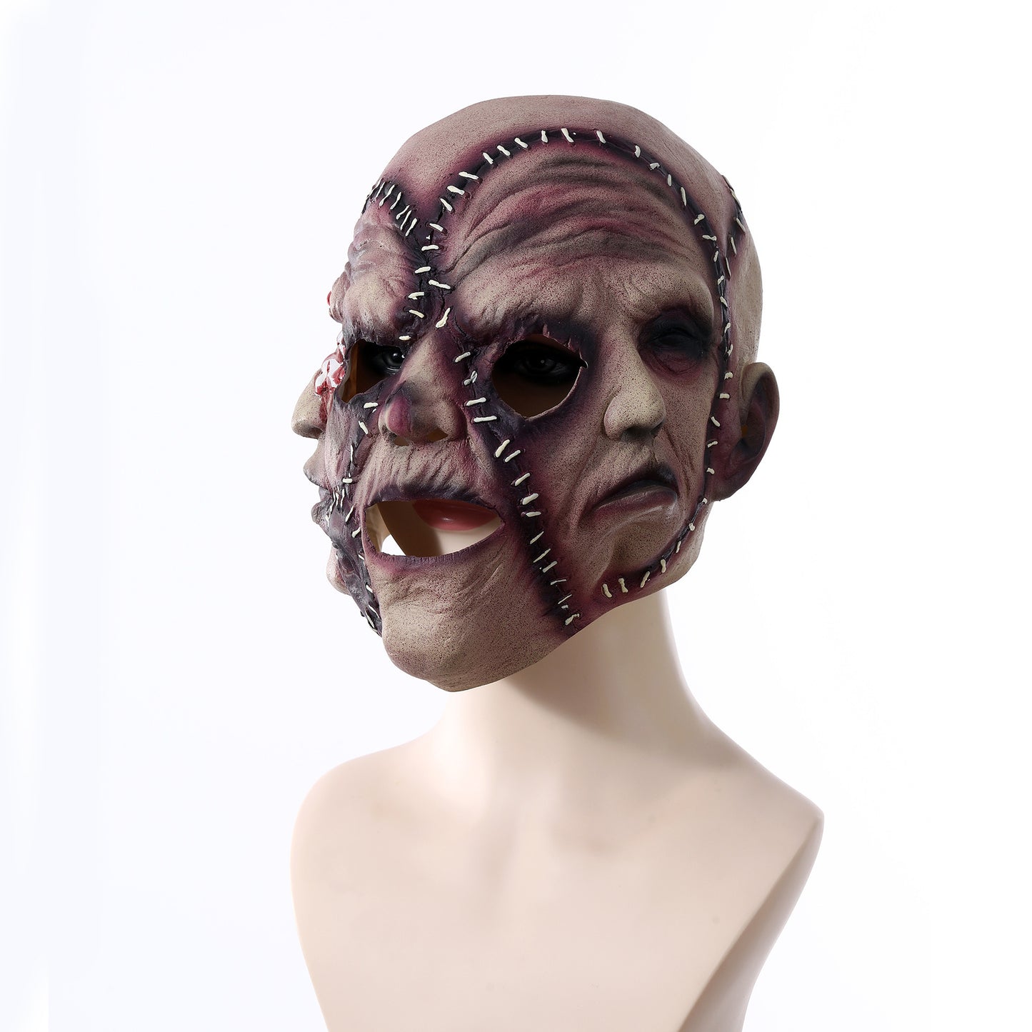 Halloween Party Three-sided Grimace Horror Mask