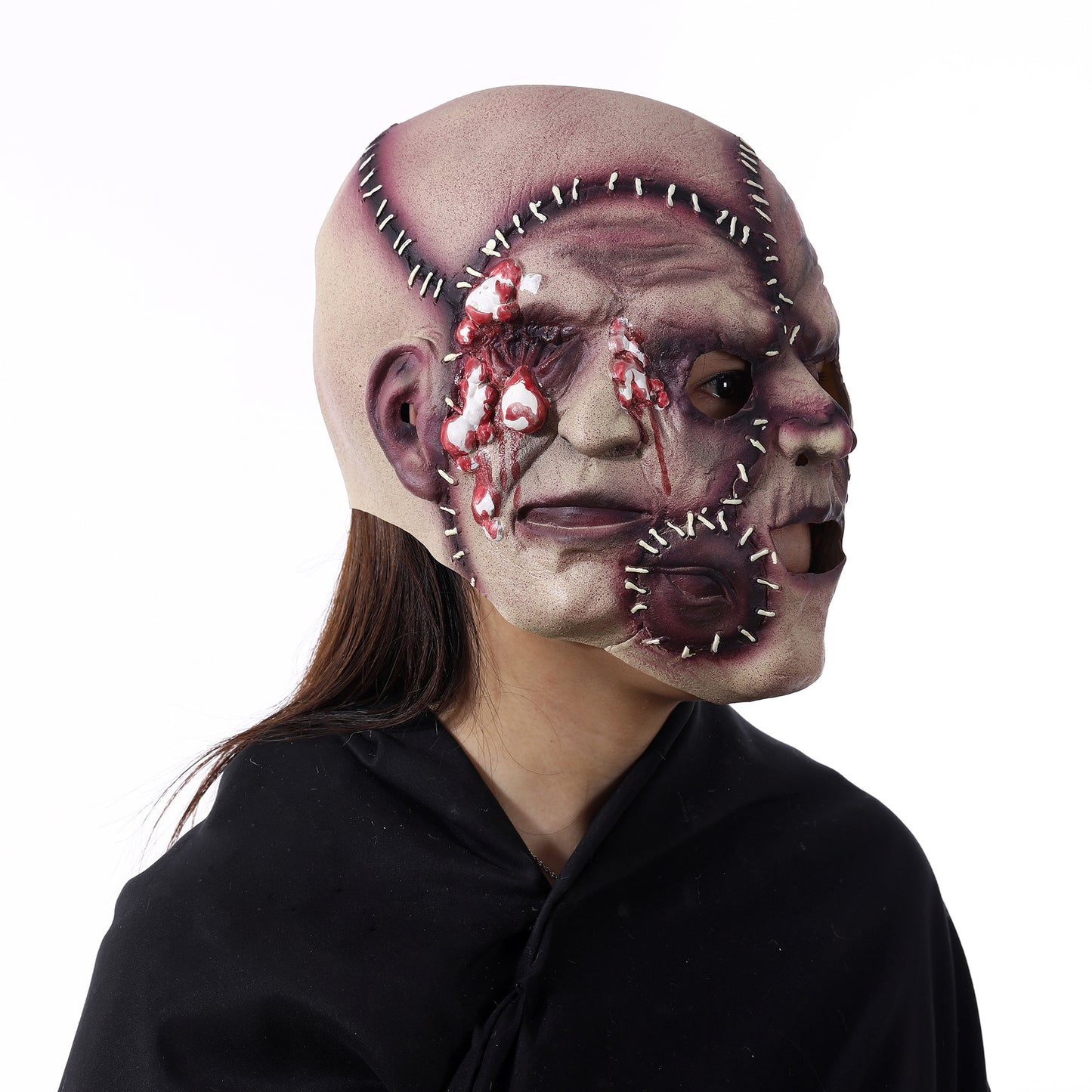 Halloween Party Three-sided Grimace Horror Mask