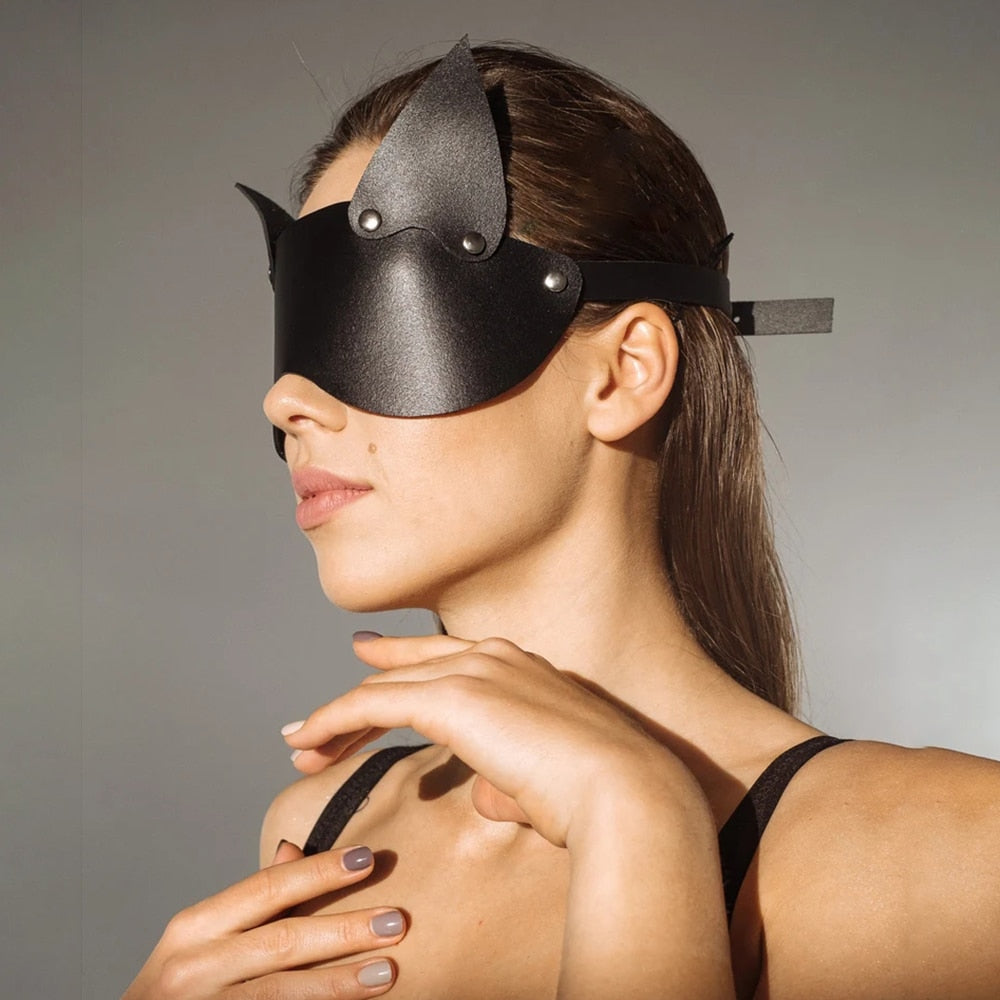 Cosplay Mask Sexy Costume Women's Accessories Halloween Bunny Bar Nightclub Props for Half Face Rabbit Ears Masks Anime Latex