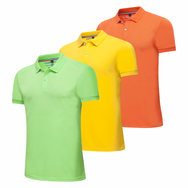Men's Quick Dry Short Sleeve Breathable Sports Performance Polo Shirt 3 Piece - Classic Slim Selectable Yardage