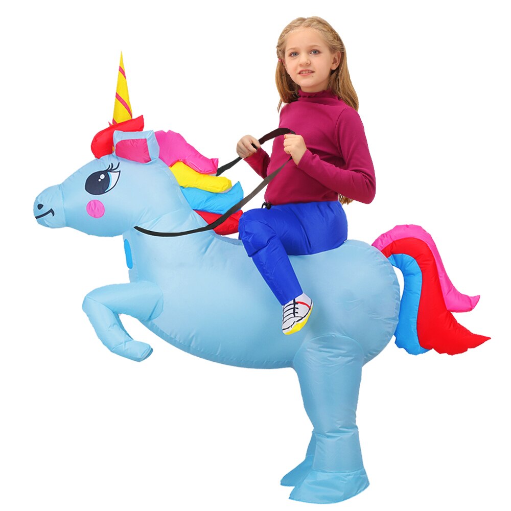 Kids Child Dinosaur Inflatable Costume Cartoon Anime Dress Suit Purim Halloween Christmas Party Cosplay Costumes for Boys Girls