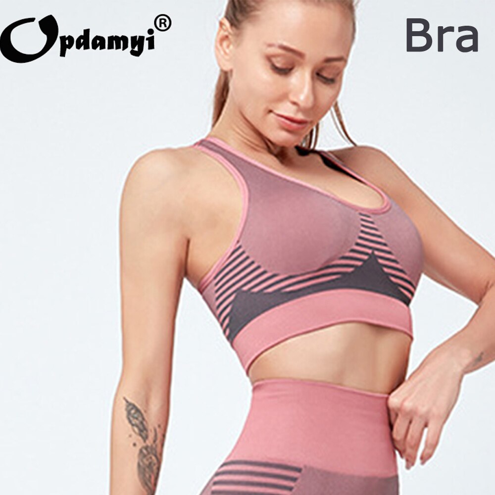 New Women's 2PCS Outfit Set, Sports Bra Yoga Leggings Set, High Waist Raise hips Leggings Bra Workout Suits Fitness Exercise Gym