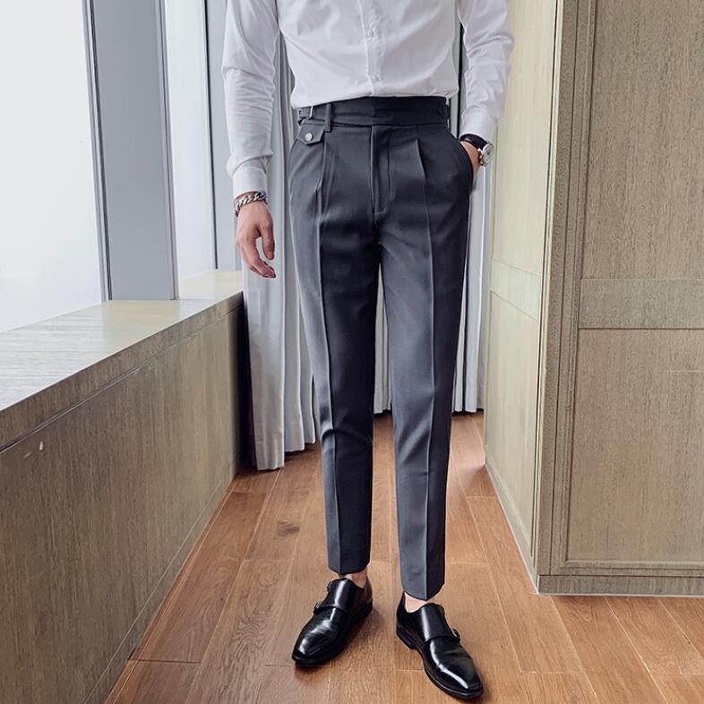 High Quality White Wedding Dress Pants Men Business Suit Pant Casual Slim Fit Formal Pants Pantalon Costume Men Suit Trousers