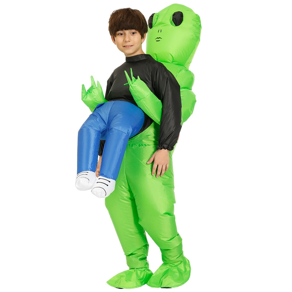 Adult Inflatable ET Alien Costume Purim Party Cosplay Suit Fancy Dress Carnival Halloween Costume For Kids Boys Girls