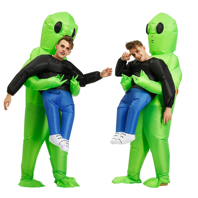 Adult Inflatable ET Alien Costume Purim Party Cosplay Suit Fancy Dress Carnival Halloween Costume For Kids Boys Girls