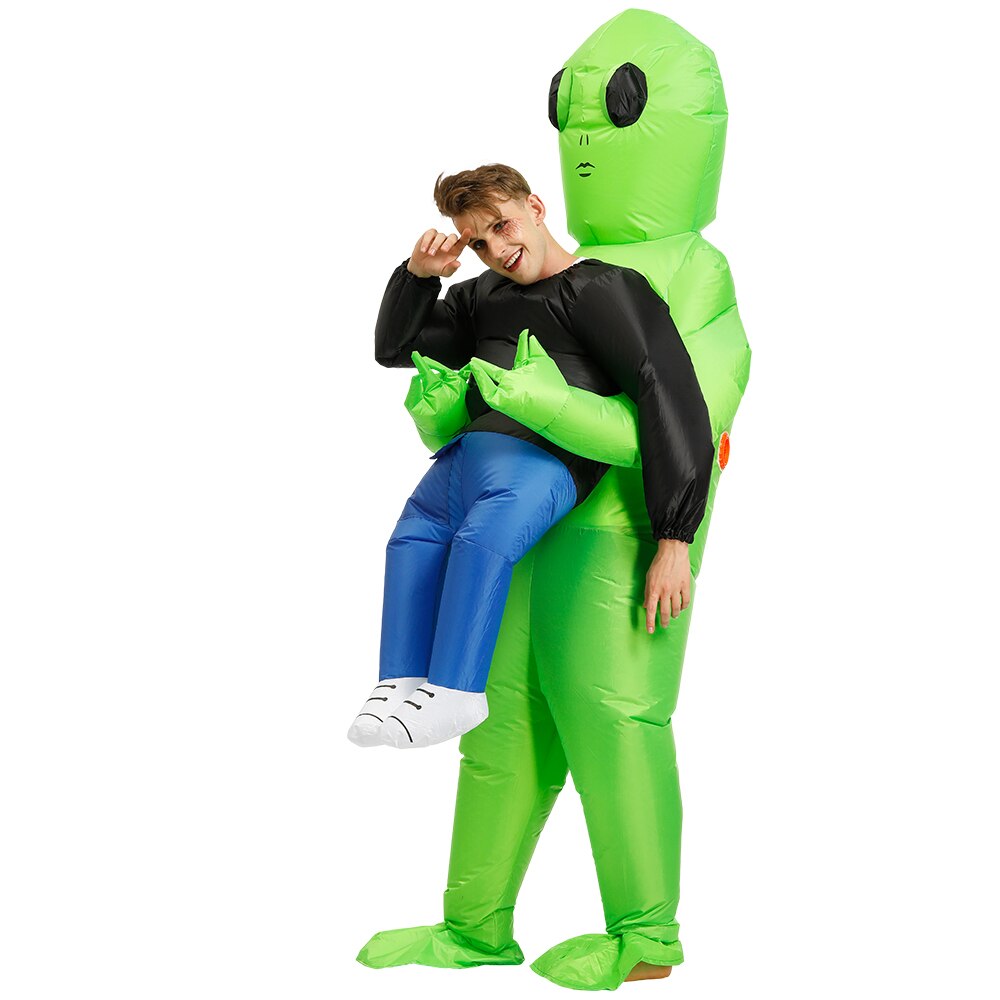 Adult Inflatable ET Alien Costume Purim Party Cosplay Suit Fancy Dress Carnival Halloween Costume For Kids Boys Girls