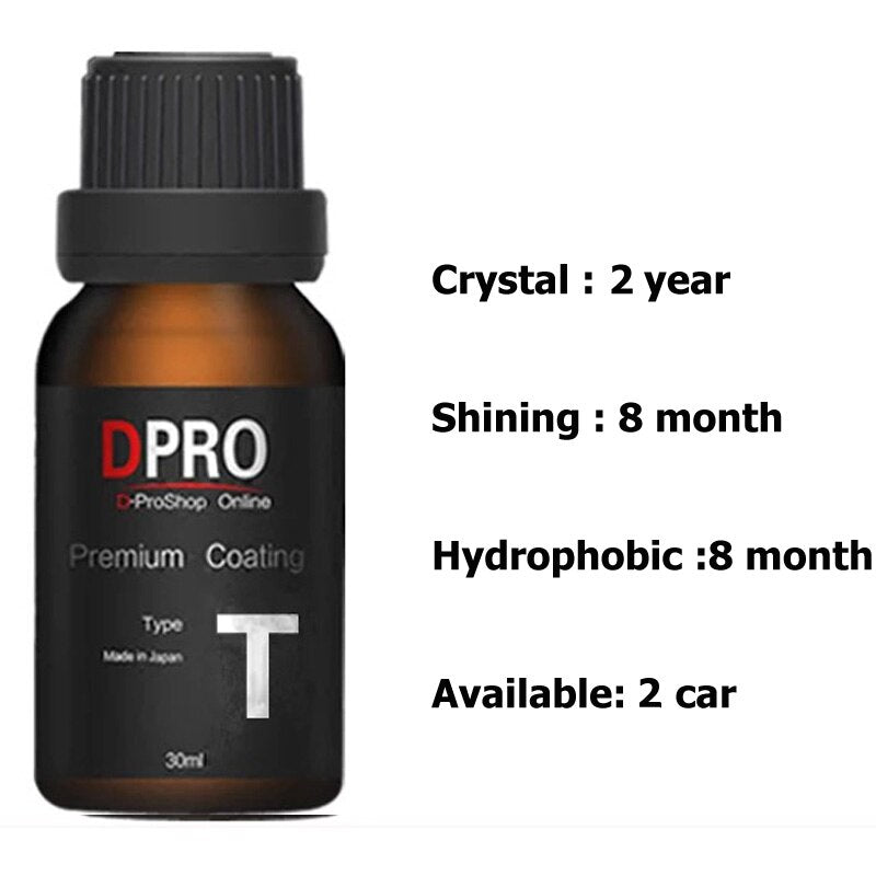 Dpro Ceramic Car Coating Nano Paint Care Car Polish Liquid Glass Anti Scratch Hydrophobic Coating Auto Detailing Japan Imports