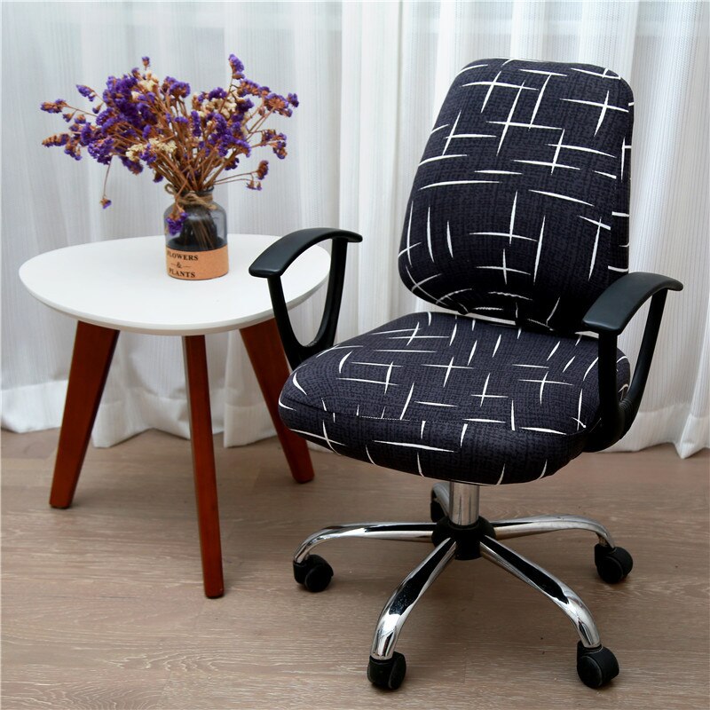 Office Chair Covers Elastic Armchair Seat Cover Dustproof Seat Chair Protector Cover Rotating Lift Computer Chair Seat Silpcover