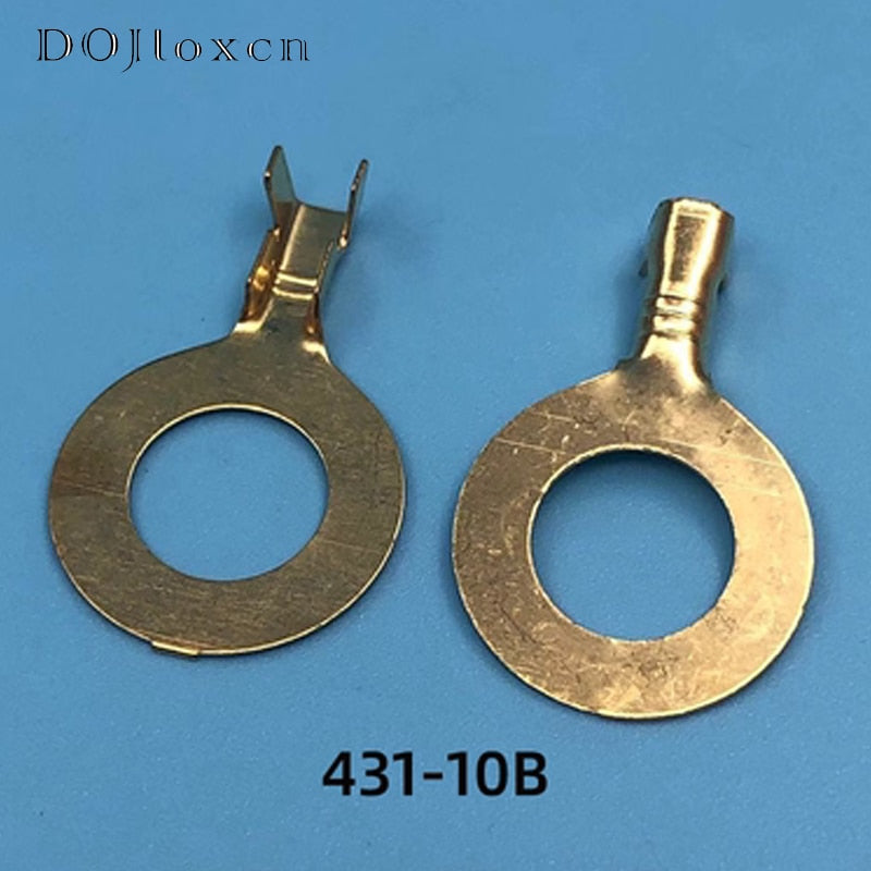 20/50/200/500 Pcs Auto Splices Ring Round Terminal Crimping Loose Pins Wiring Plug Tab Copper Opening Nose End DJ431-3B DJ431-4B