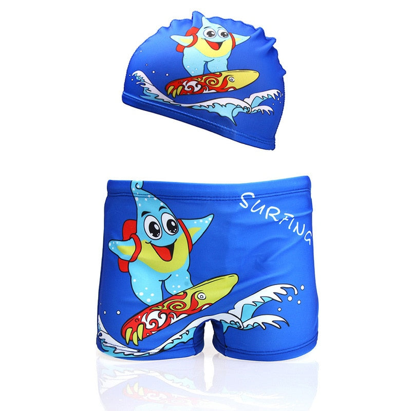 Fashion Kids Cartoon Swimwear Baby Boy Swim Trunk Beach Short for Toddler Children Swimming Clothes