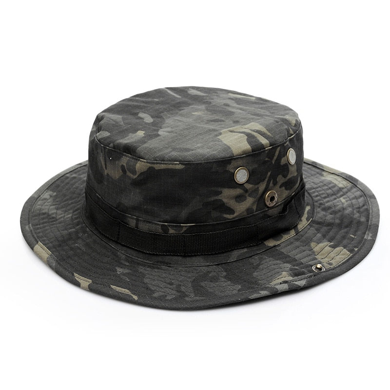 US Army Camouflage BOONIE HAT Thicken Military Tactical Cap Hunting Hiking Climbing Camping MULTICAM HAT 20 Color AF056