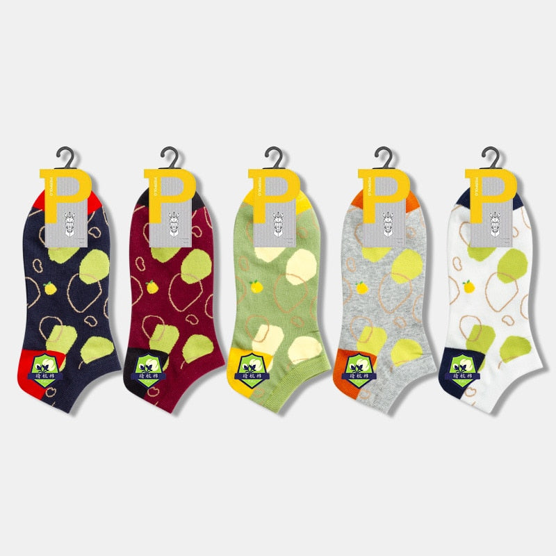 PIER POLO Socks Men Hot Sale Summer Socks Cotton Men's Fashion Short Socks 5 pairs/lot harajuku Happy Socks Men