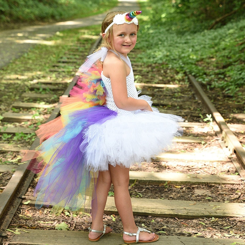 Rock Star Theme Dress for Girls Tutu Dress Cosplay Costume Flower Girl Wedding Tulle Dresses Baby Halloween Carnival Ball Gown