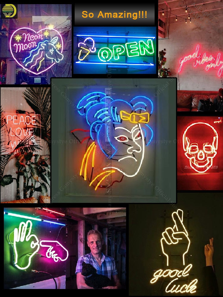 Custom Neon Signs 10kv Brand Car LOGO Neon Light Sign Home Sign Iconic Wall Signs Beer Bar Game Room Restaurant Home Lamps Neon