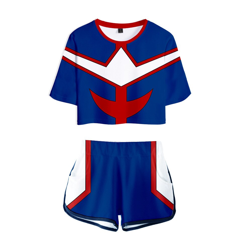Girl MHA My Hero Academy Cosplay Costume Ochaco Uraraka Asui Tsuyu Summer Skirt Plus Size Todoroki Shoto Bakugou Katsuki Suits