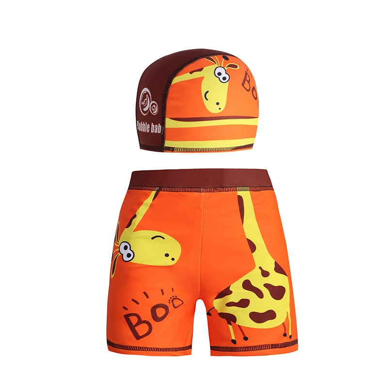Hot Seller Kids Swimsuit Cartoon Print Swim Trunk Swimwear Baby Boy Children Beach Short Bath Short 5-12T Drop Shipping