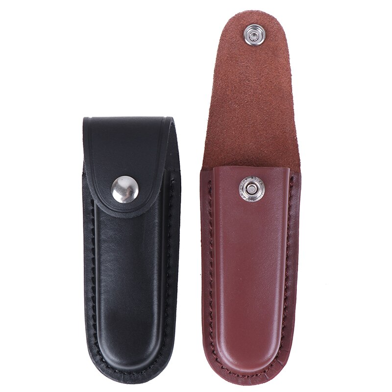 Fold Knife Tool Flashlight Belt Loop Case Holder Leather Sheath Holster Pouch Bag Pocket Hunt Camp Outdoor Carry Multi Gear