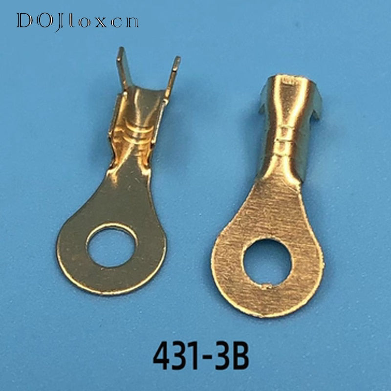 20/50/200/500 Pcs Auto Splices Ring Round Terminal Crimping Loose Pins Wiring Plug Tab Copper Opening Nose End DJ431-3B DJ431-4B