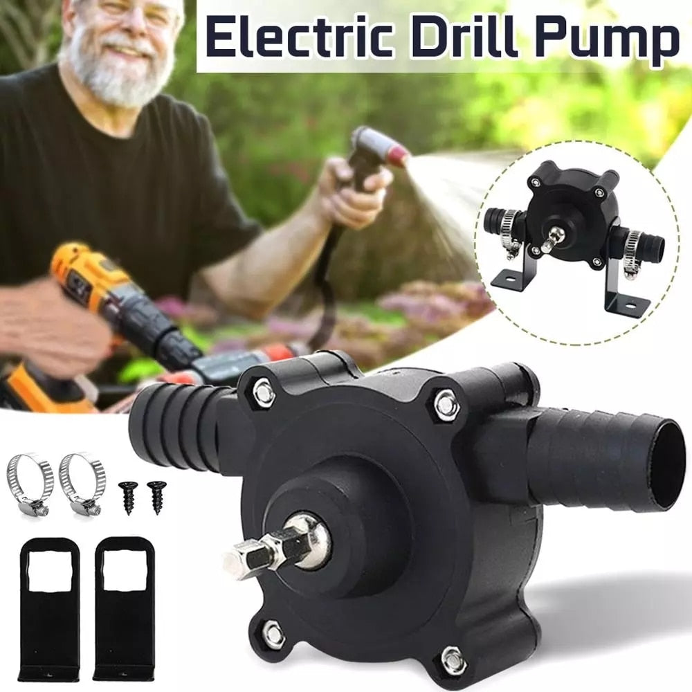 Portable Electric Drill Pump Diesel Oil Fluid Water Pump Mini Hand Self-priming Liquid Transfer Pumps