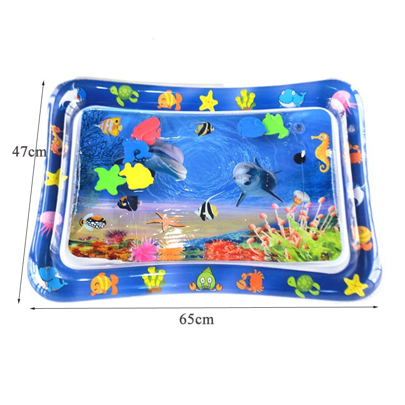 Inflatable Baby Play Mat Infant Water Spray Pad Toddler Activity Playmat Center Water Mat Baby Tummy Gym Toys
