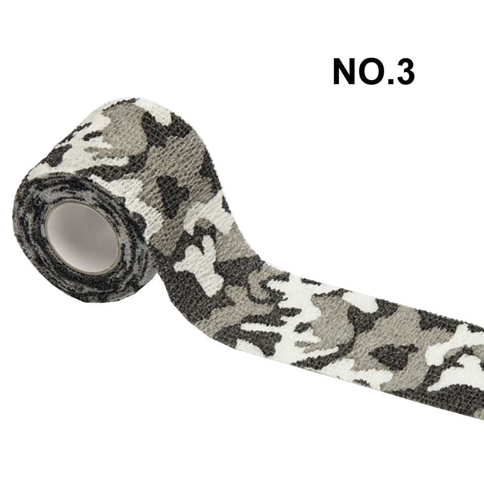 1 Roll 5*450cm Disposable Self-adhesive Flex Elastic Camouflage Bandage Tattoo Handle Grip Tube Wrap Elbow Stick Medical Tape