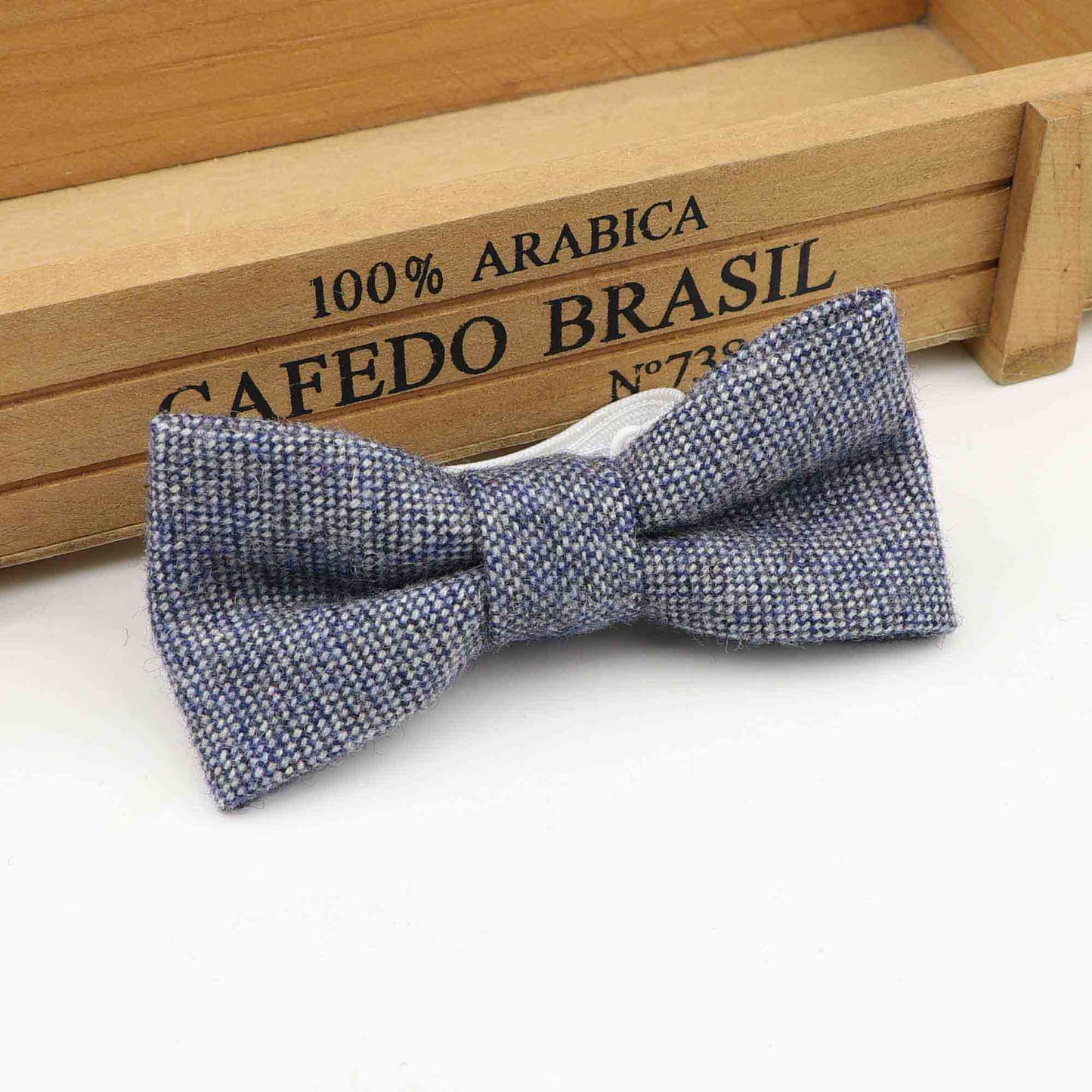 High Quality Men's Wool Cotton Bow Tie For Men Wedding Business Butterfly Solid Plaid Bowtie England Cravat Clothing Accessories