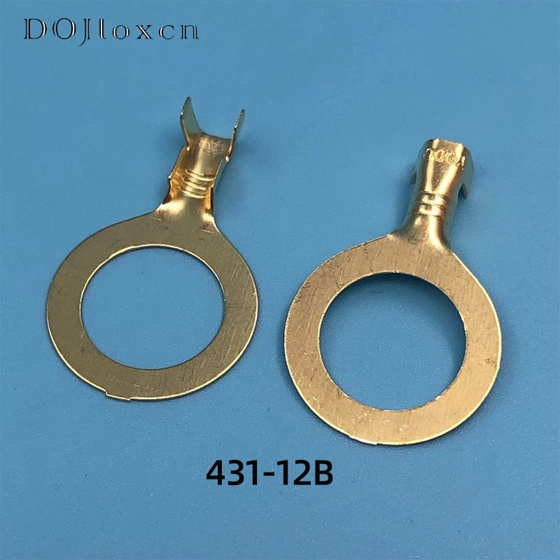 20/50/200/500 Pcs Auto Splices Ring Round Terminal Crimping Loose Pins Wiring Plug Tab Copper Opening Nose End DJ431-3B DJ431-4B