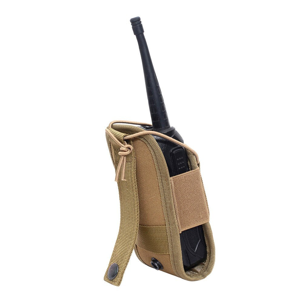 1000D Tactical Molle Radio Walkie Talkie Pouch Waist Bag Holder Pocket Portable Interphone Holster Carry Bag for Hunting Camping