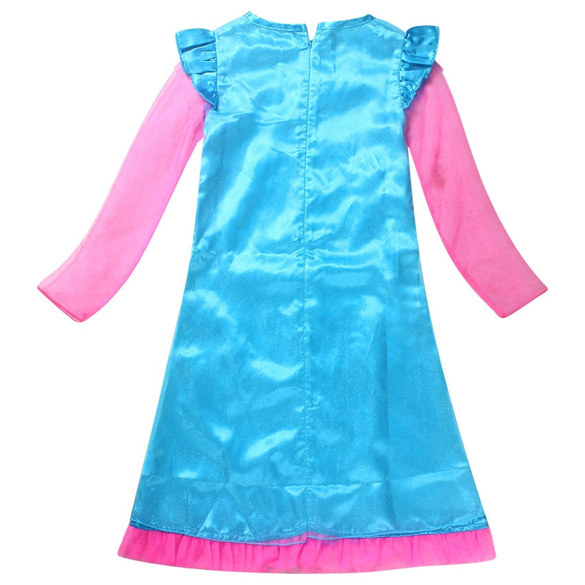 Kids Costumes Girls Dresses Trolls Poppy Costume Dress For Girls Halloween Costumes for Kids Carnaval Costume Fancy Dress