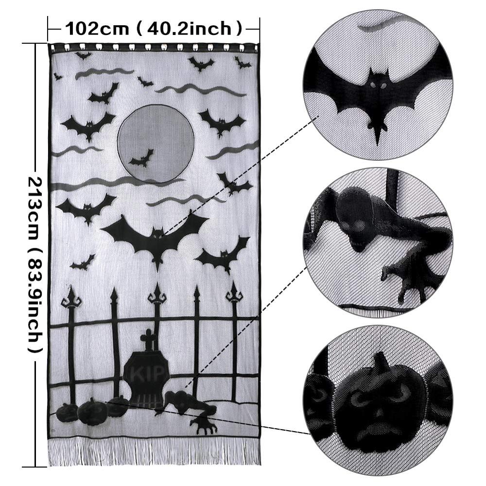 OurWarm Halloween Party Spider Game Pumpkin String Light Ghost Hanging Table Mat Treat Trick Horror Props Halloween Decorations
