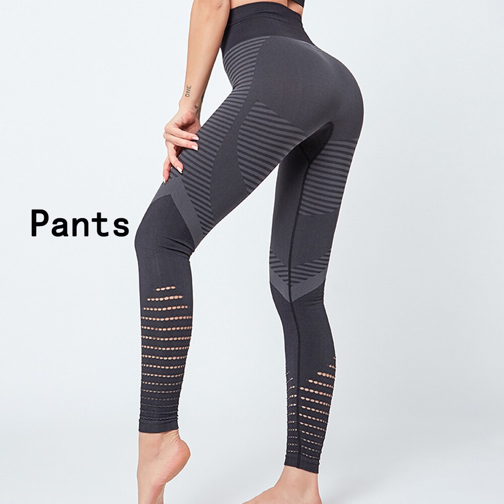 New Women's 2PCS Outfit Set, Sports Bra Yoga Leggings Set, High Waist Raise hips Leggings Bra Workout Suits Fitness Exercise Gym
