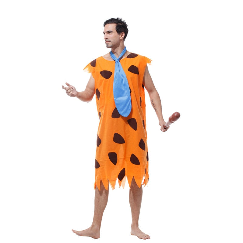 Umorden Purim Carnival Party Halloween Costumes Adult Man Primitive Savages Costume Men Fred Flintstones Stone Age Cosplay