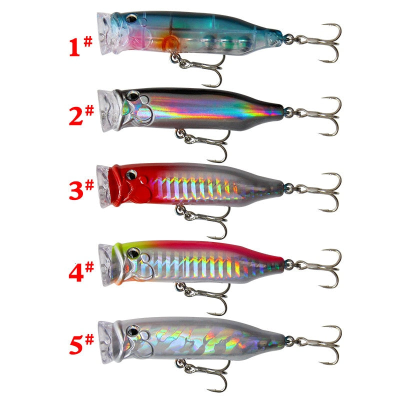 Popper Fishing Lures Weights 9.4g Topwater Lureisca Artificial Fishing Lure Fish Swim Bait Tackle Equipment Articulos De Pesca