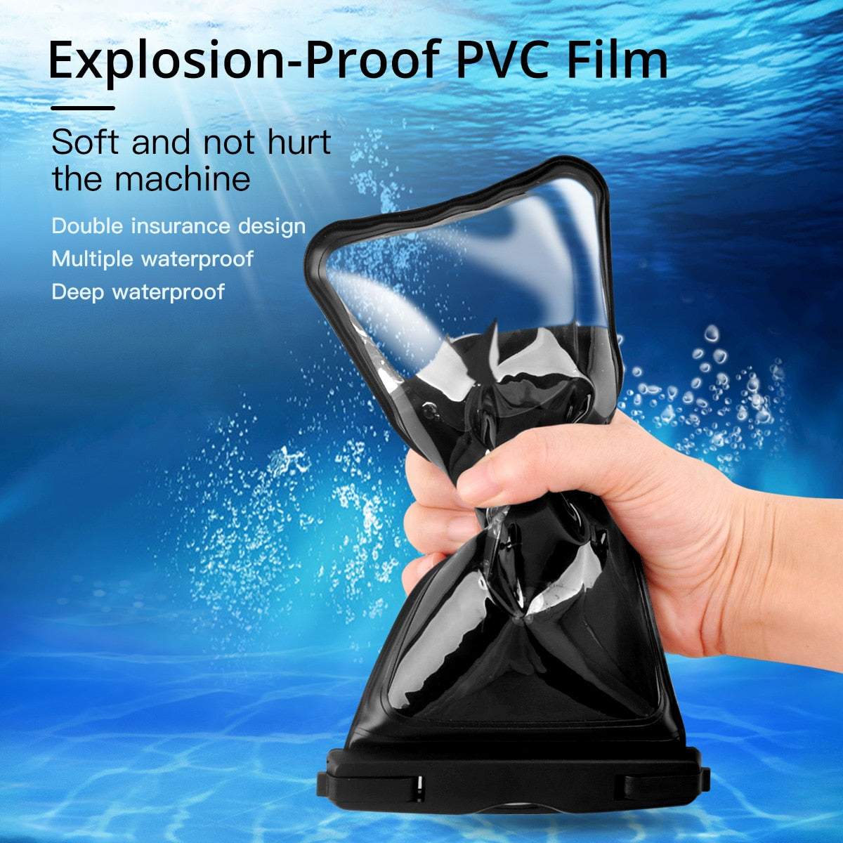 FONKEN Waterproof Case For Phone Cover Sea Swim Float Bag Underwater Swimming Dry Bag 6.5 inch Smartphone Sponge Floating Pouch