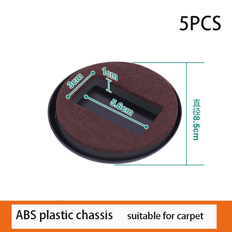 Office Chair Wheel Stopper Furniture Caster Cups Hardwood Floor Protectors Anti Vibration Pad Chair Roller Feet Anti-slip Mat