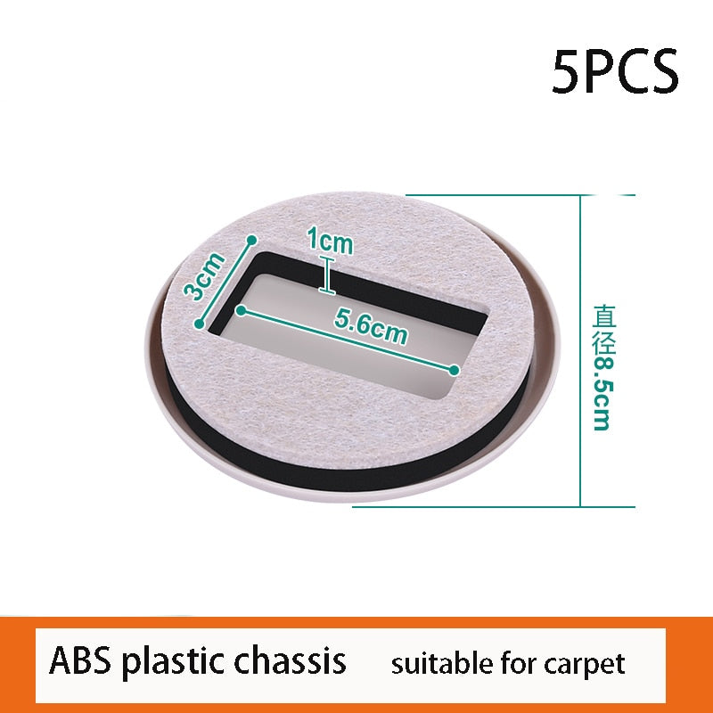 Office Chair Wheel Stopper Furniture Caster Cups Hardwood Floor Protectors Anti Vibration Pad Chair Roller Feet Anti-slip Mat
