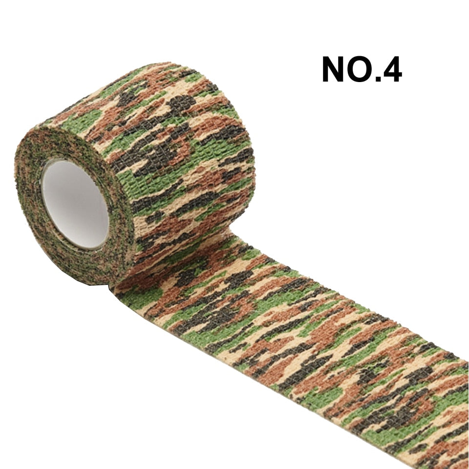 1 Roll 5*450cm Disposable Self-adhesive Flex Elastic Camouflage Bandage Tattoo Handle Grip Tube Wrap Elbow Stick Medical Tape