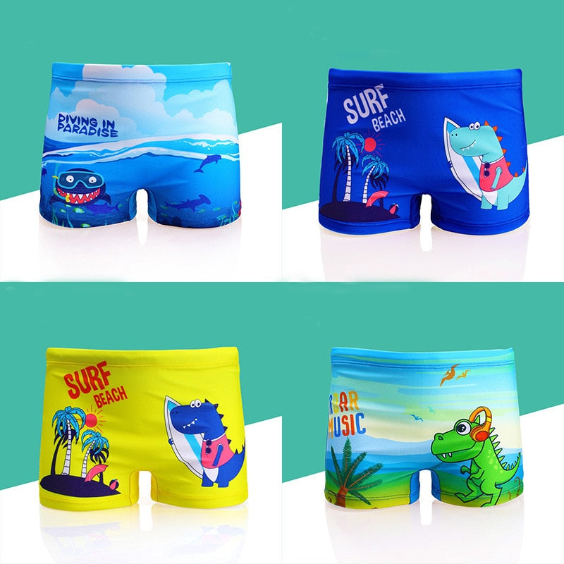 Fashion Kids Cartoon Swimwear Baby Boy Swim Trunk Beach Short for Toddler Children Swimming Clothes