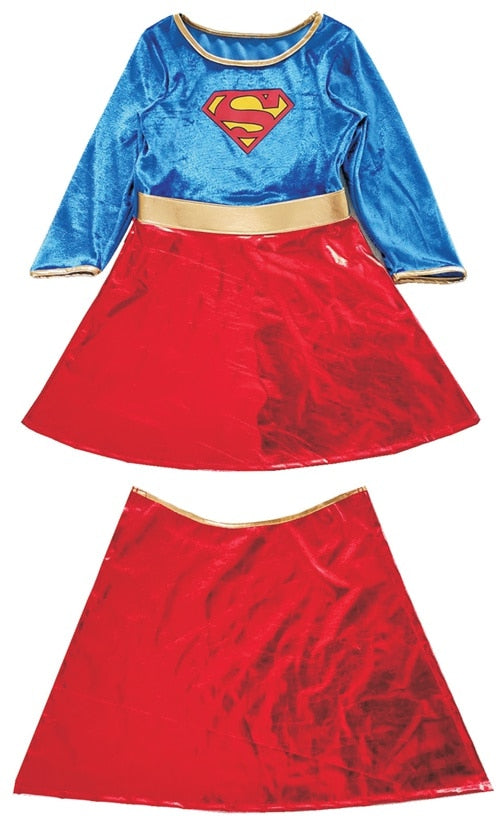 SuperHero Girls Costume for Kids TuTu Dress  Halloween Costume (3-9Years) Wonder Girls Party Dress